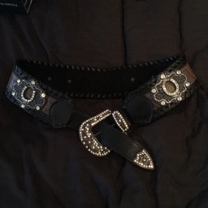 Western horseshoe fashion belt